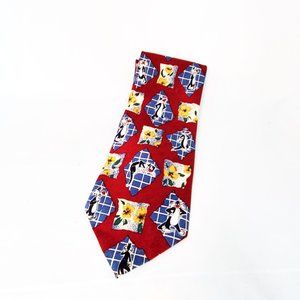 Looney Tunes Sylvester Tie Vintage Red